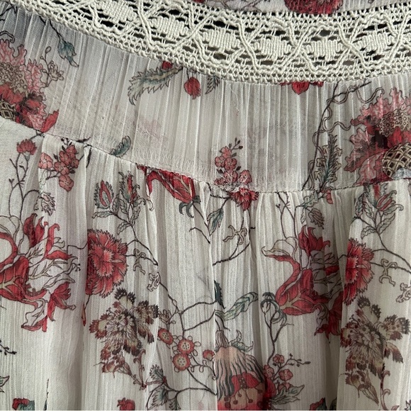 ANTHROPOLOGIE Floral Lace Trim Blouse - Picture 11 of 11